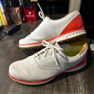 Skechers Go Golf Elite 2 White/Coral Golf Shoes Women's 8.5